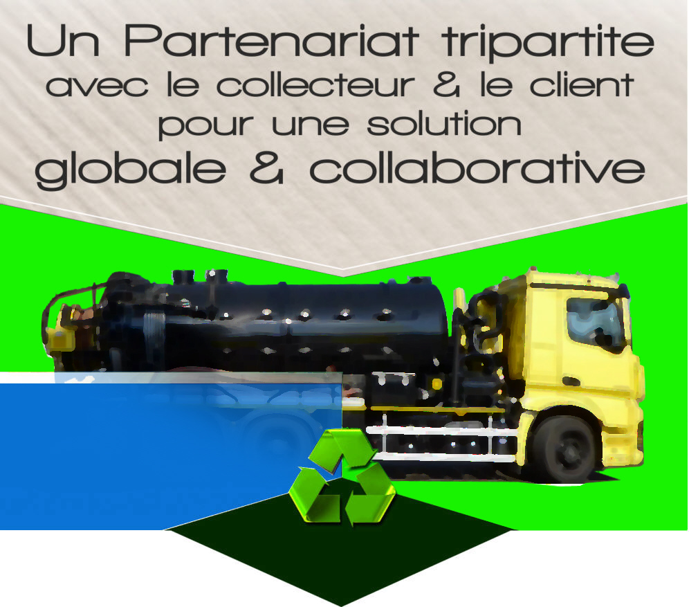 un partenariat tripartite avec le coolecteur et le client pour une solution globale et collaborative pour l'économie verte